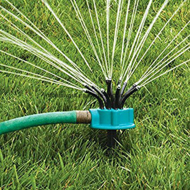 Waterbesproeiing Spuit Gras Grasperk Gieter Outomatiese Besproeiing Noedelkop Buigsame 360 ​​Grade Water Sprinkel Spuitspuit (ESG10327)