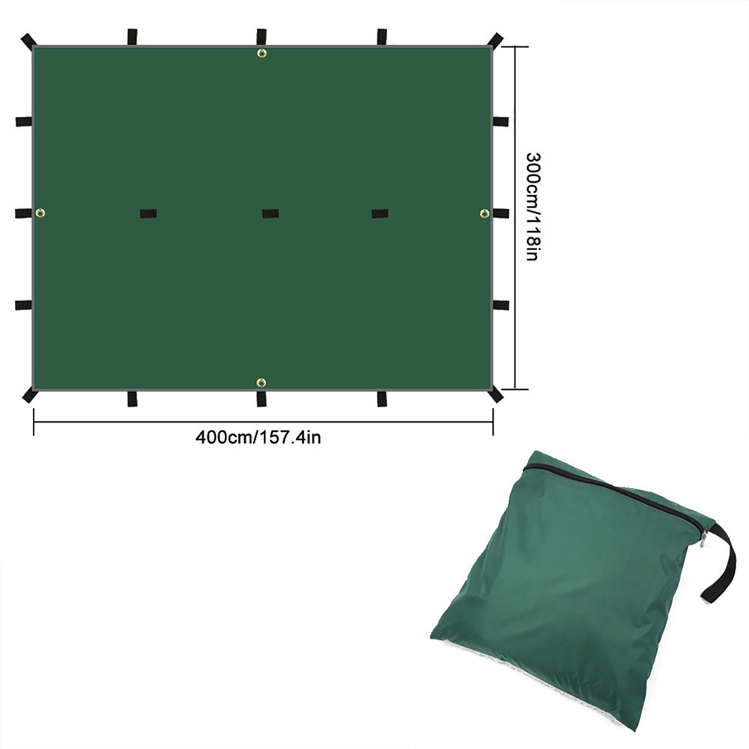 Waterdigte driehoek Son Shade Awning Tarp Survival Outdoor Camping Tent (ESG20264)