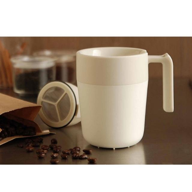 Double Layer Mug Cup Press om koffie te brou (ESG15758)