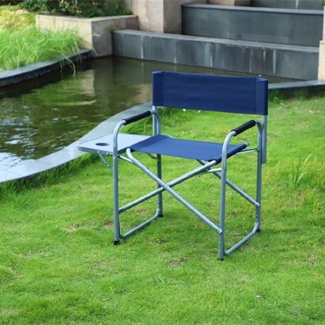  Stoel opvoubare draagbare stoel met sytafel kampbekerhouer opvoubaar (ESG17515)