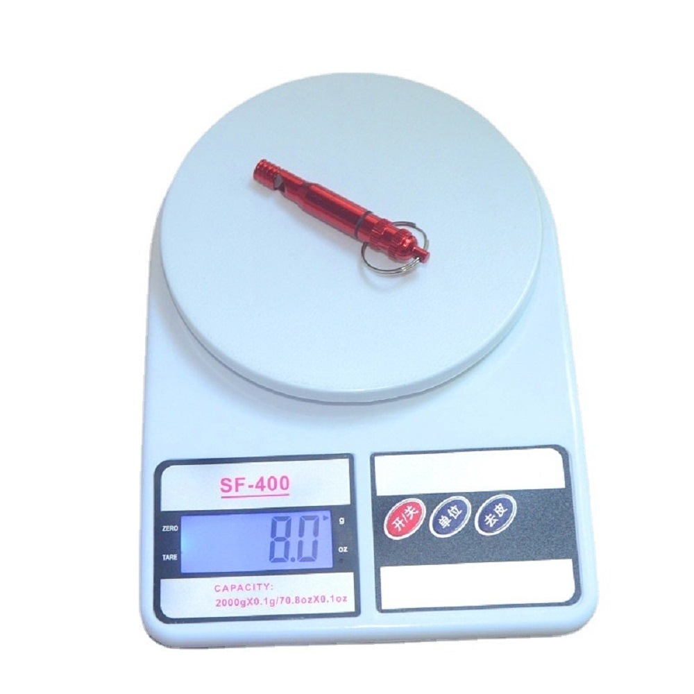 Luide draagbare sleutelhanger -halssnoer fluitjie titanium noodfluitjie (ESG18175)