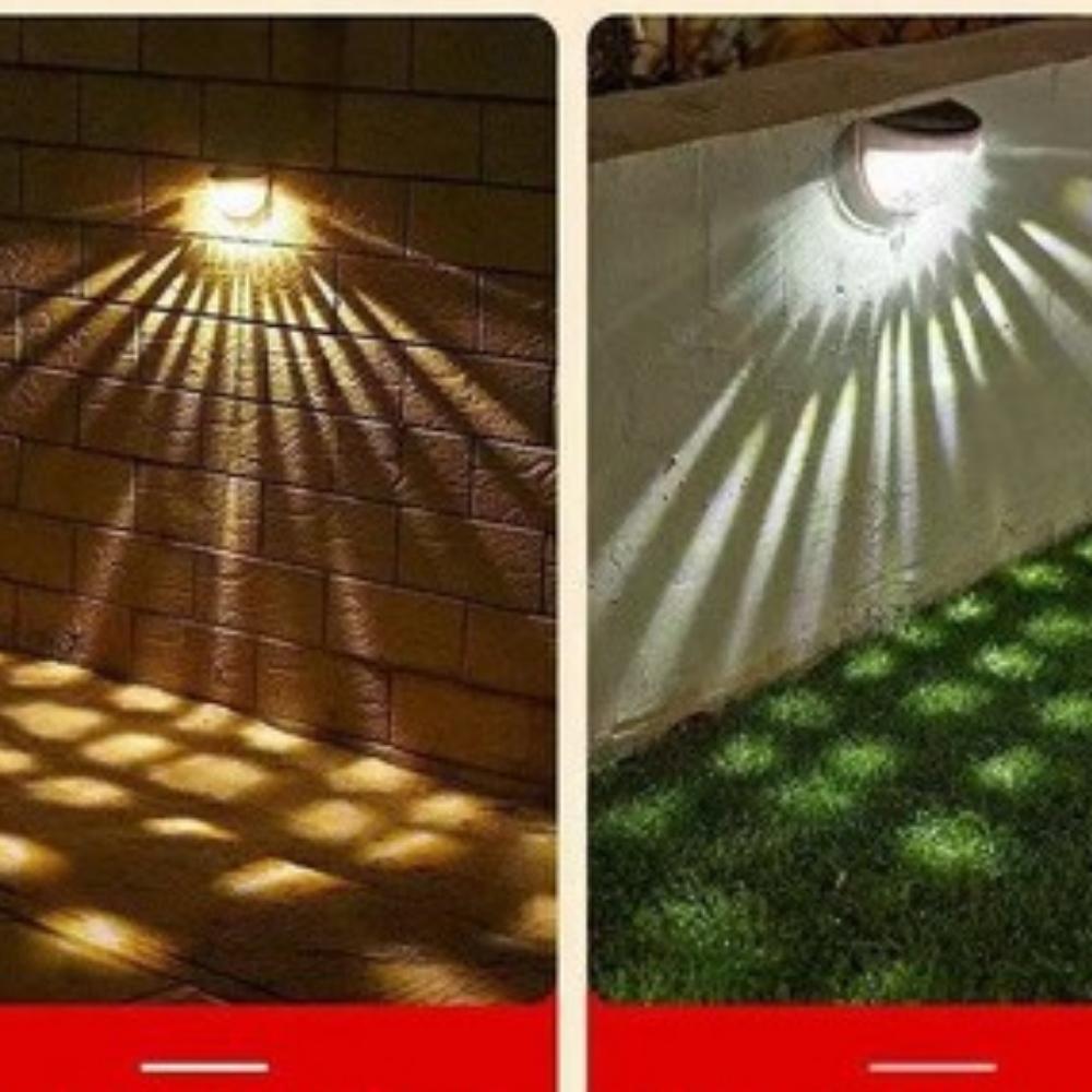 Semi-sirkelvormige muurmontering Solar Power Lamp LED Light Outdoor Garden (ESG20766)