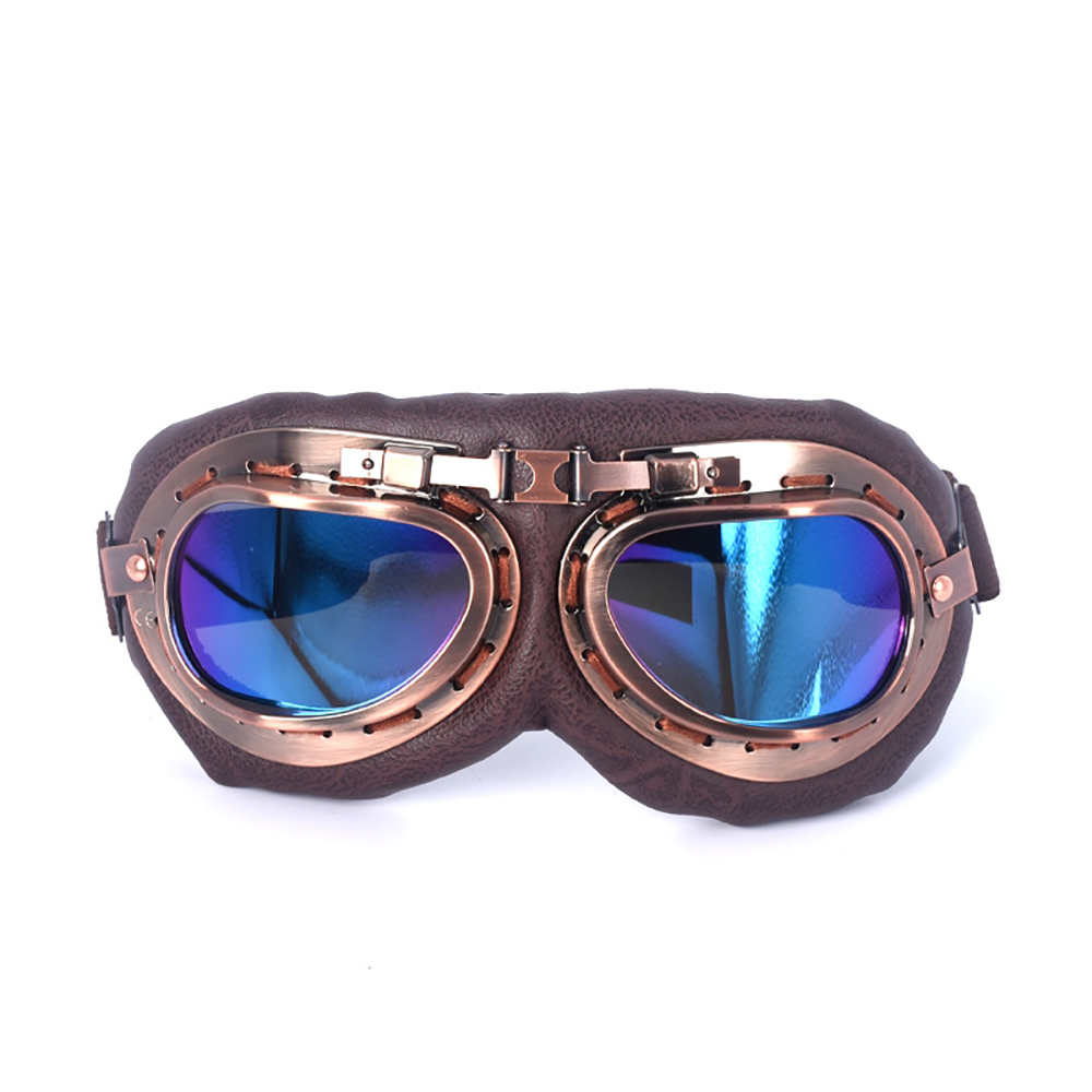 Aviator Goggles Copper Vintage Bicycle Classic Goggles Motorcycle Sunglasses (ESG21619)