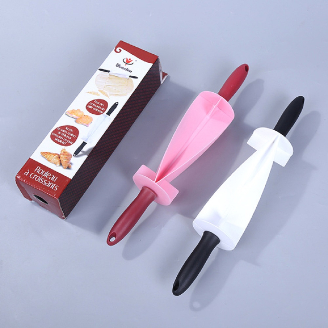 Multifunksionele Plastiek Croissant Brood Roller Pin Cutter Bak Gereedskap (ESG17345)