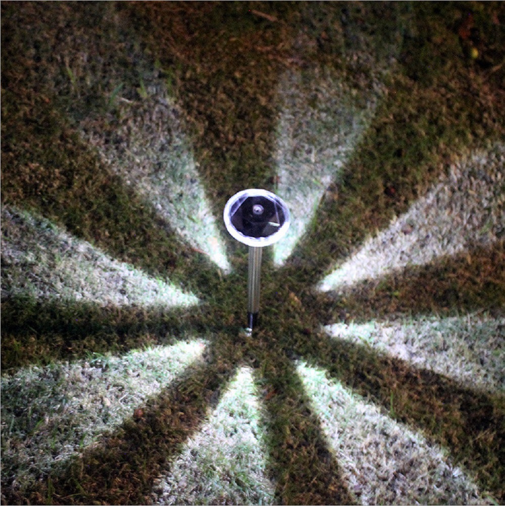 Roesvrye staal landskapsbeligte buite tuinpaadjies Lawn Solar Light Sticks (ESG17326)